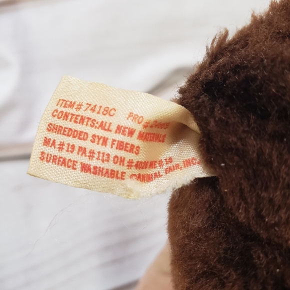 Vintage Animal Fair Brown Teddy Bear Stuffed Toy Mini 5 Inch 1981 - Picture 8 of 9